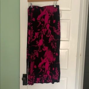 Long floral skirt